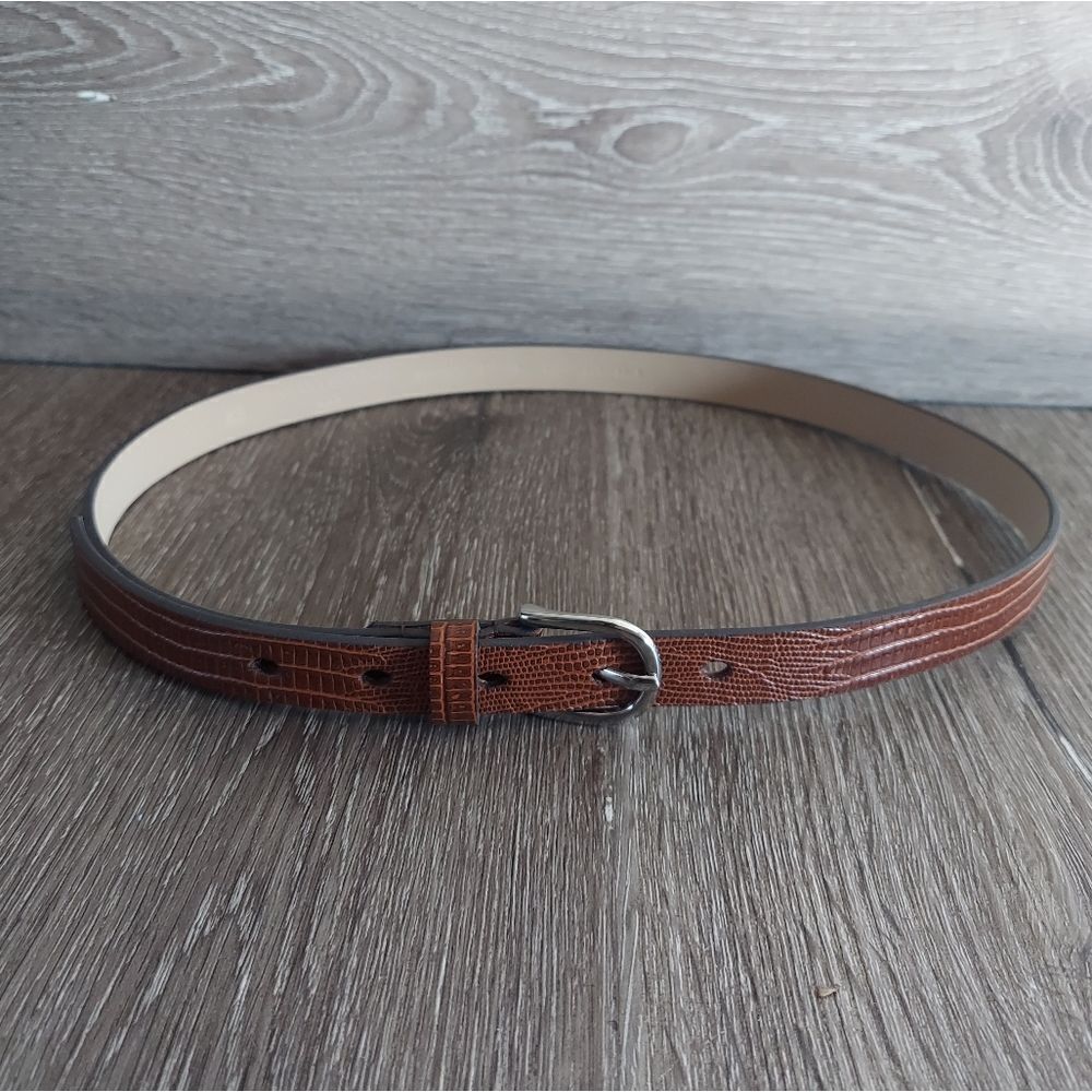 Banana Republic Factory Skinny Faux Lizard Belt XS